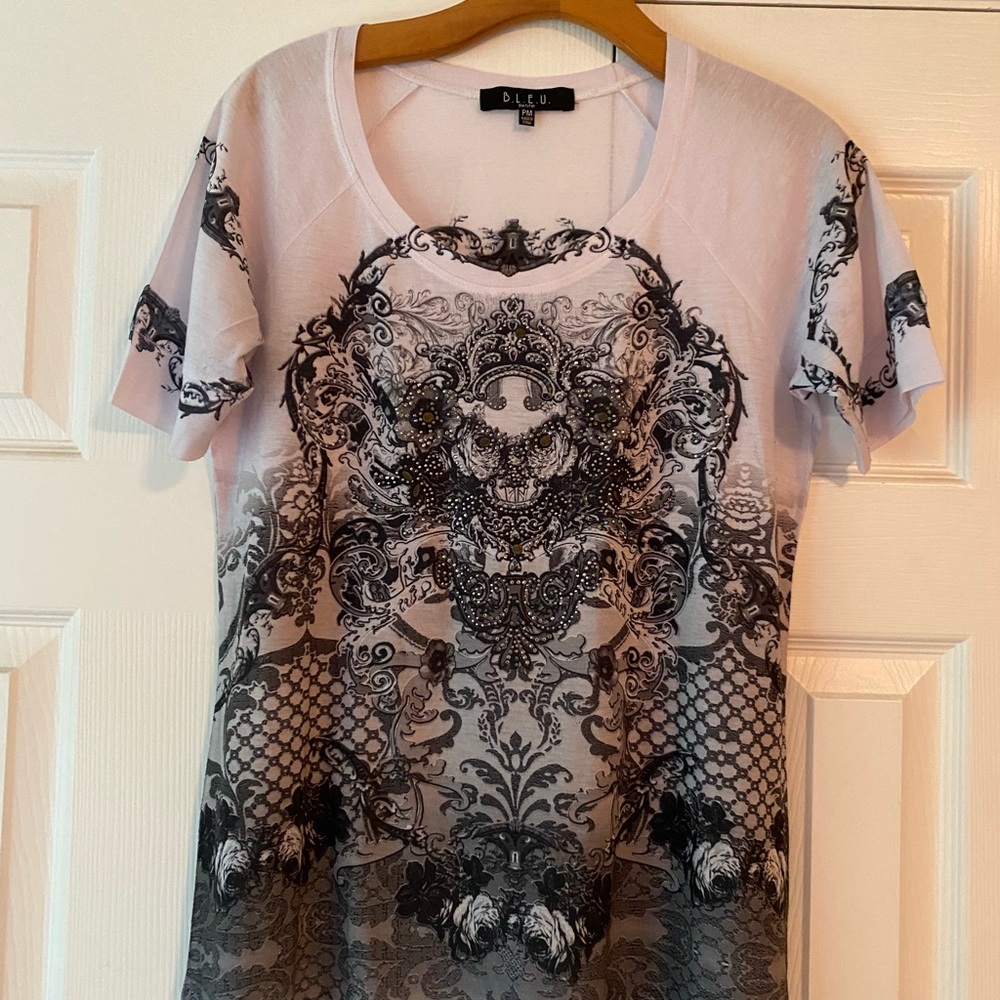 Blue blouse tee